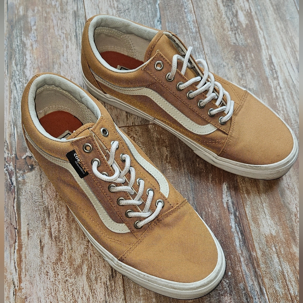 Vans Old School Trainers Sneakes Tan Cordura US Mens 10.5 507452